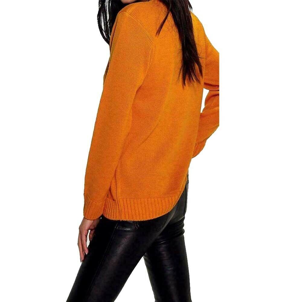 ORANGE HALLOWEEN PUMPKIN FACE JUMPER PLUS SIZE | Go Wholesale