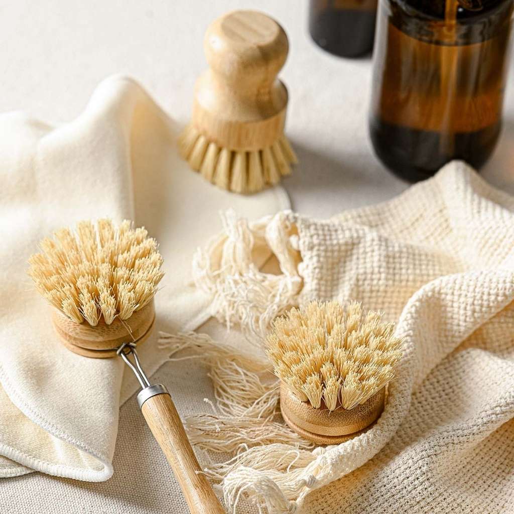 Bamboo Dish Brush Set Ecofriendly Washing Up Brushes Go Wholesale