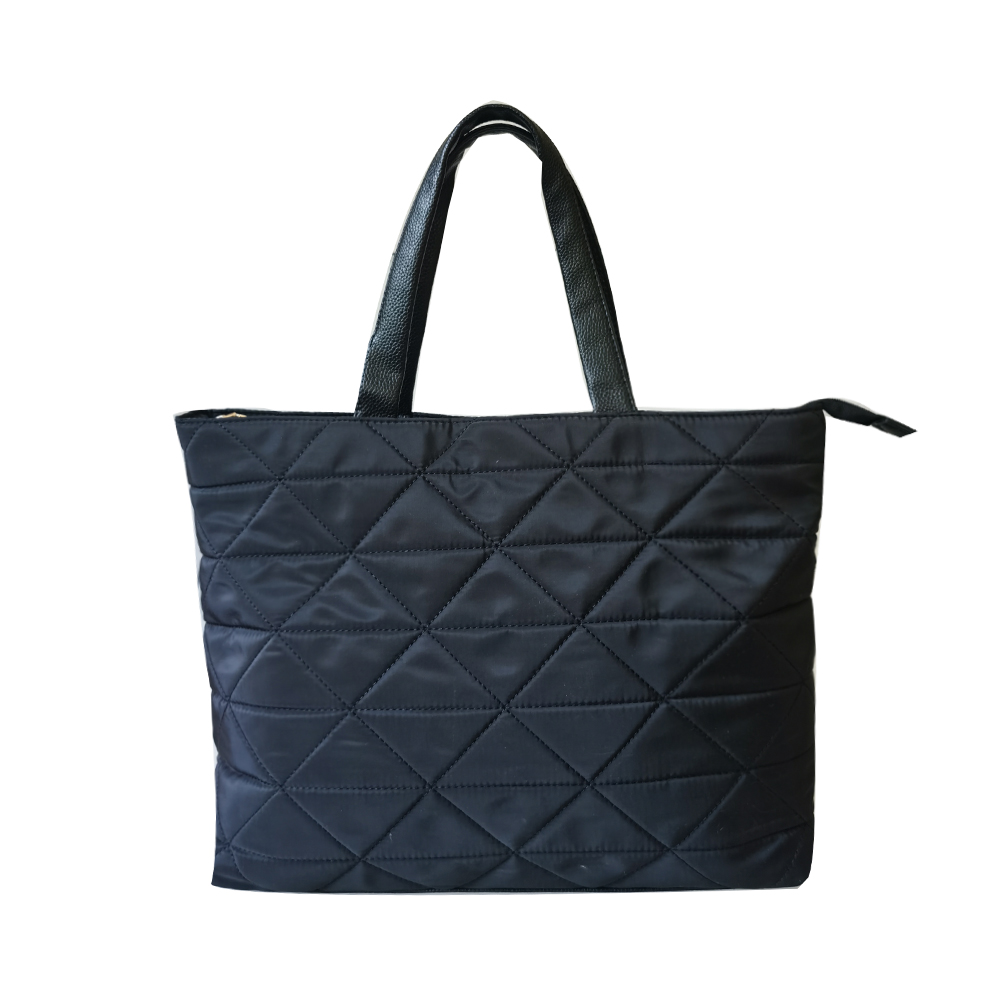 Aria Quilted Nylon Tote Bag Go Wholesale