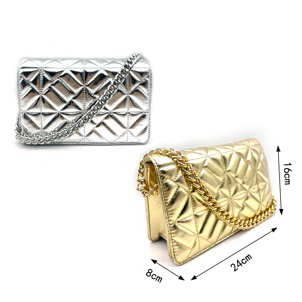 Venus Shimmer Glow Luxury Evening Clutch Bag Silver Go Wholesale