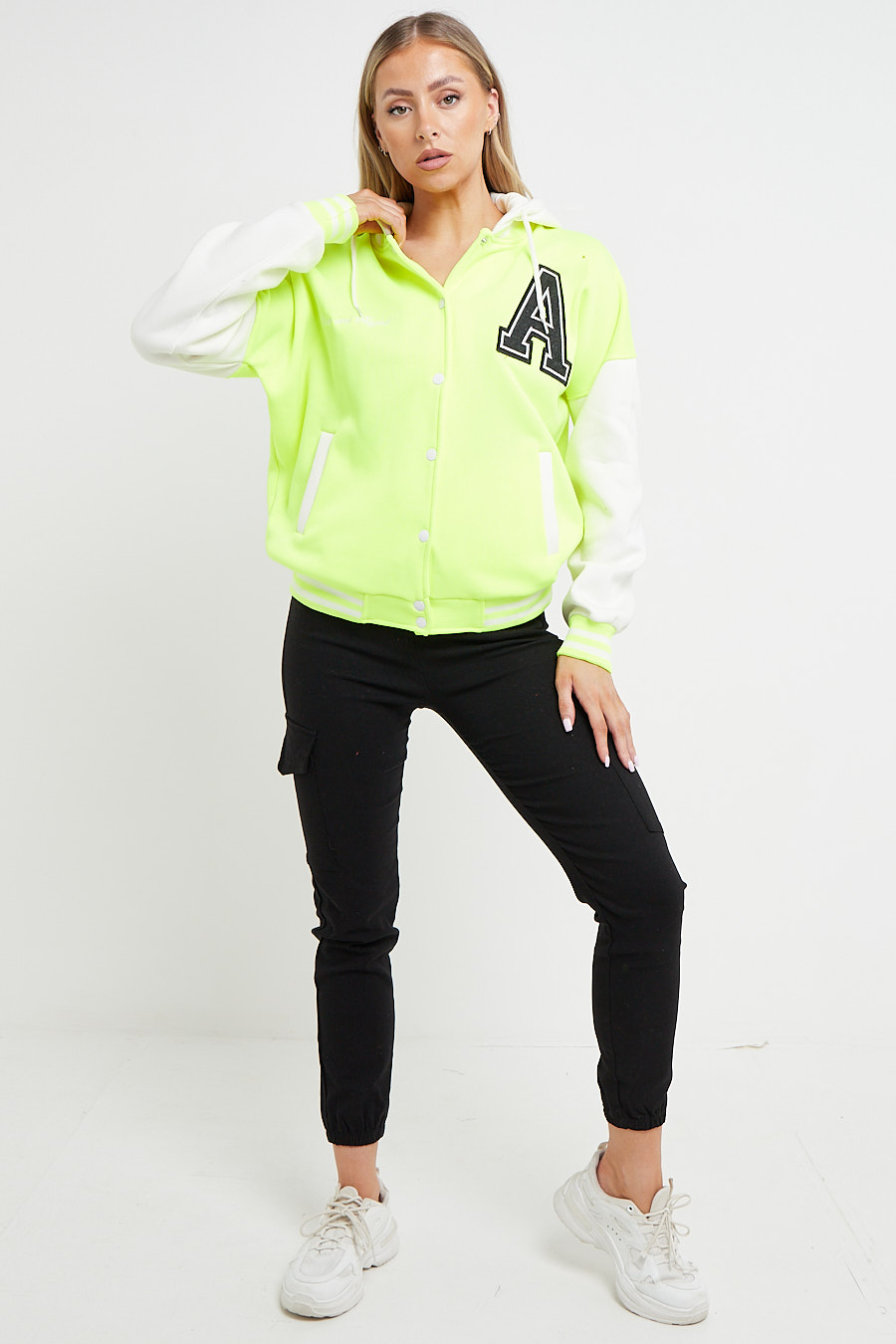 Neon green hotsell bomber jacket