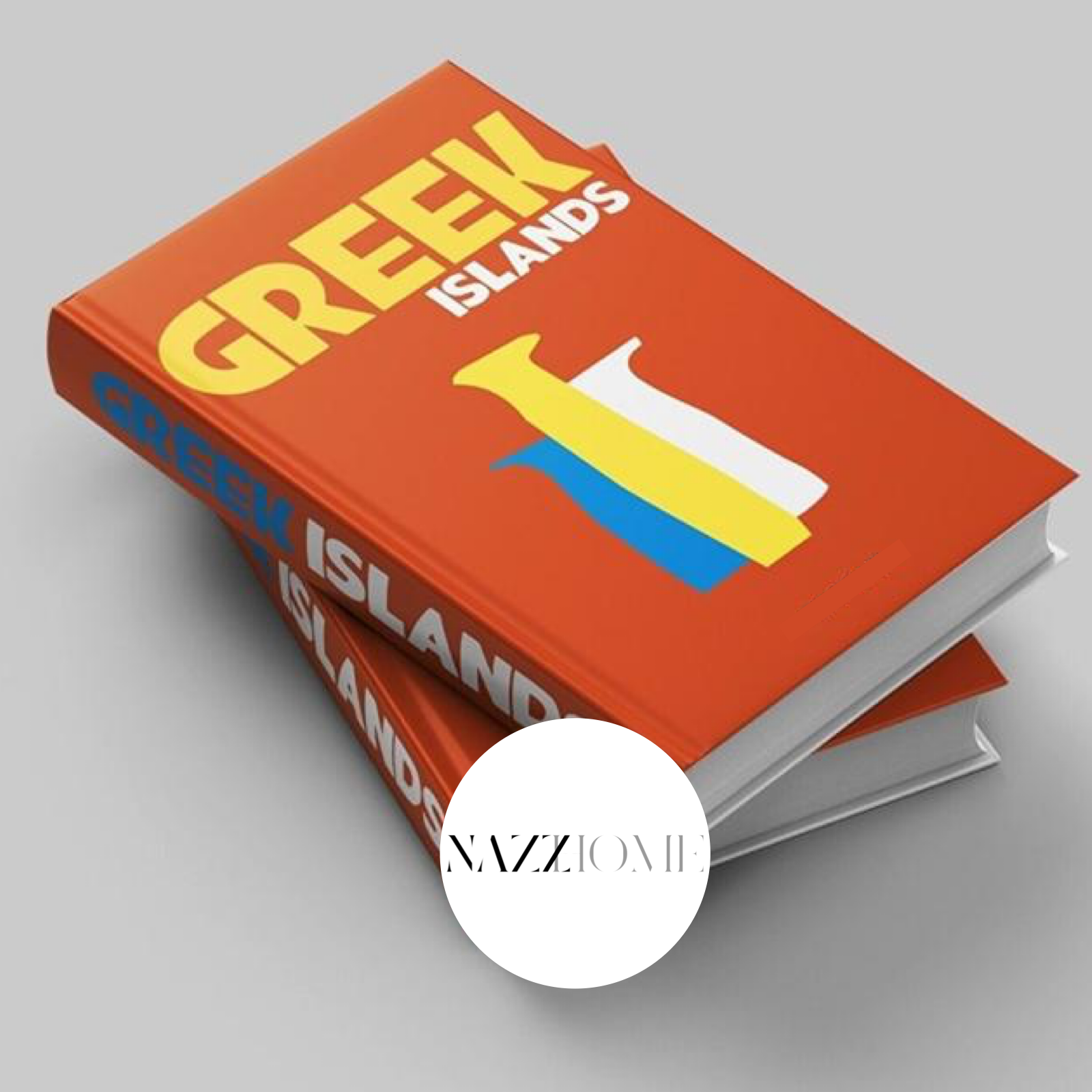 GREEK ISLANDS TRAVEL VACATION LUXURY OPENABLE STORAGE BOOK BOX TABLE