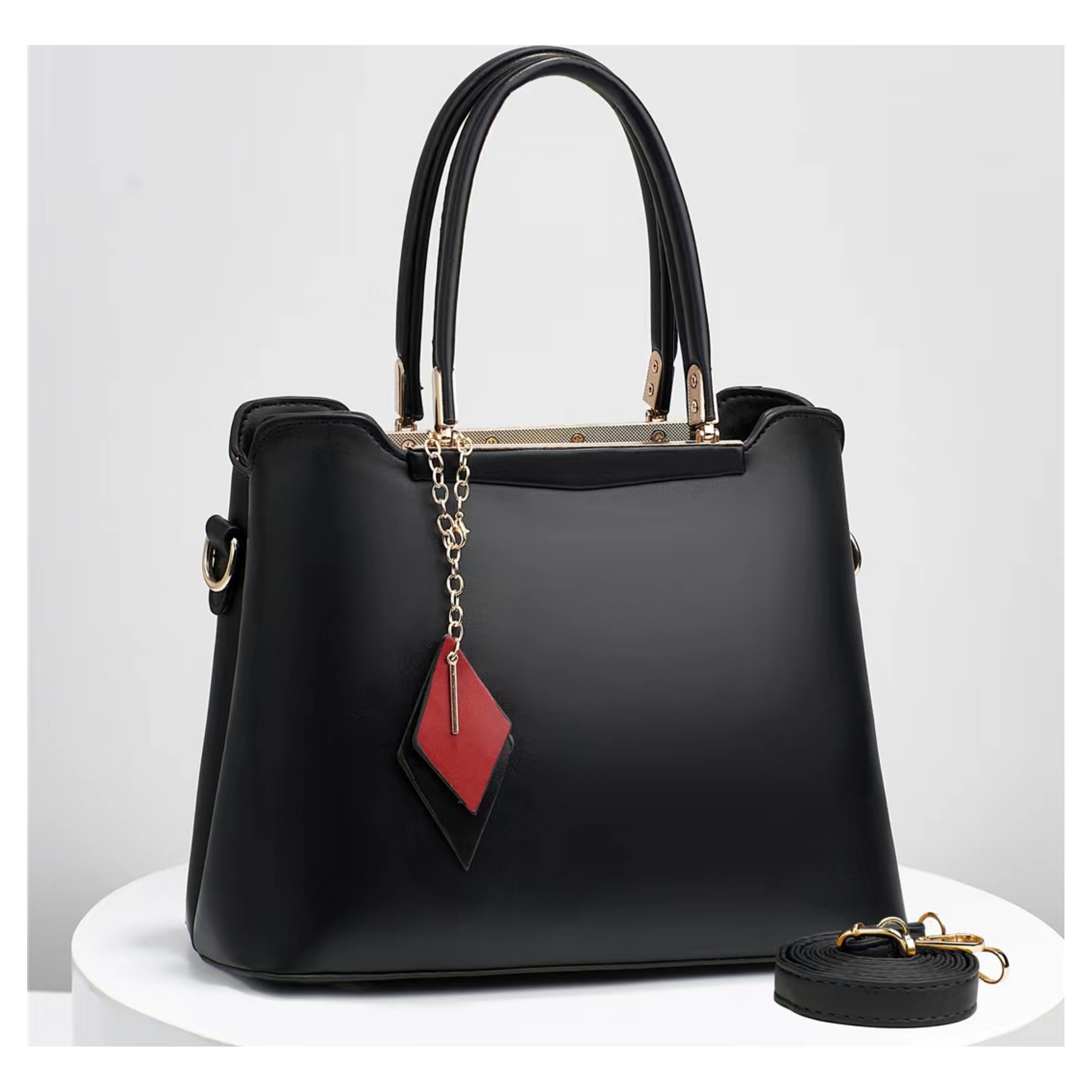 Classic Top Handle Structure Bag with Long Strap Go Wholesale