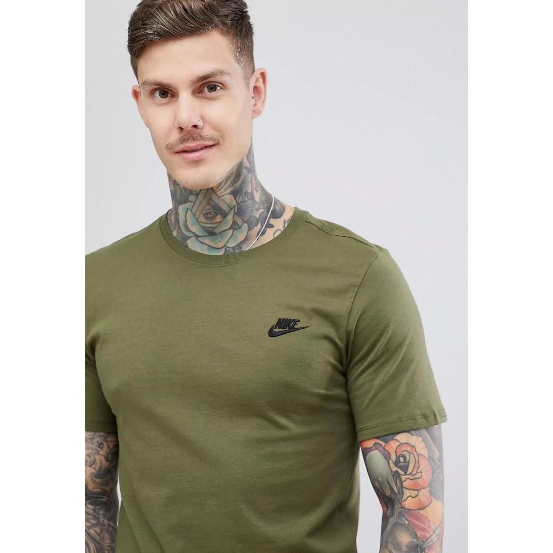 Olive Nike Sportswear Club Men s T Shirt Go Wholesale