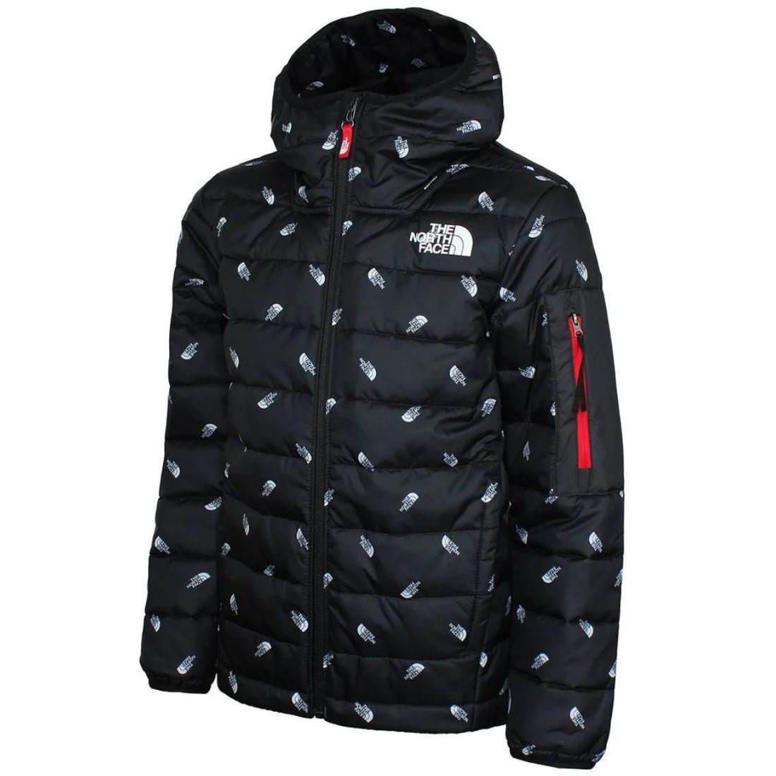 The north face nuptse all over shop print jacket junior