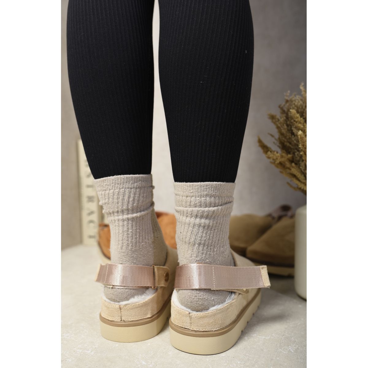 Fur slingback sandals on sale