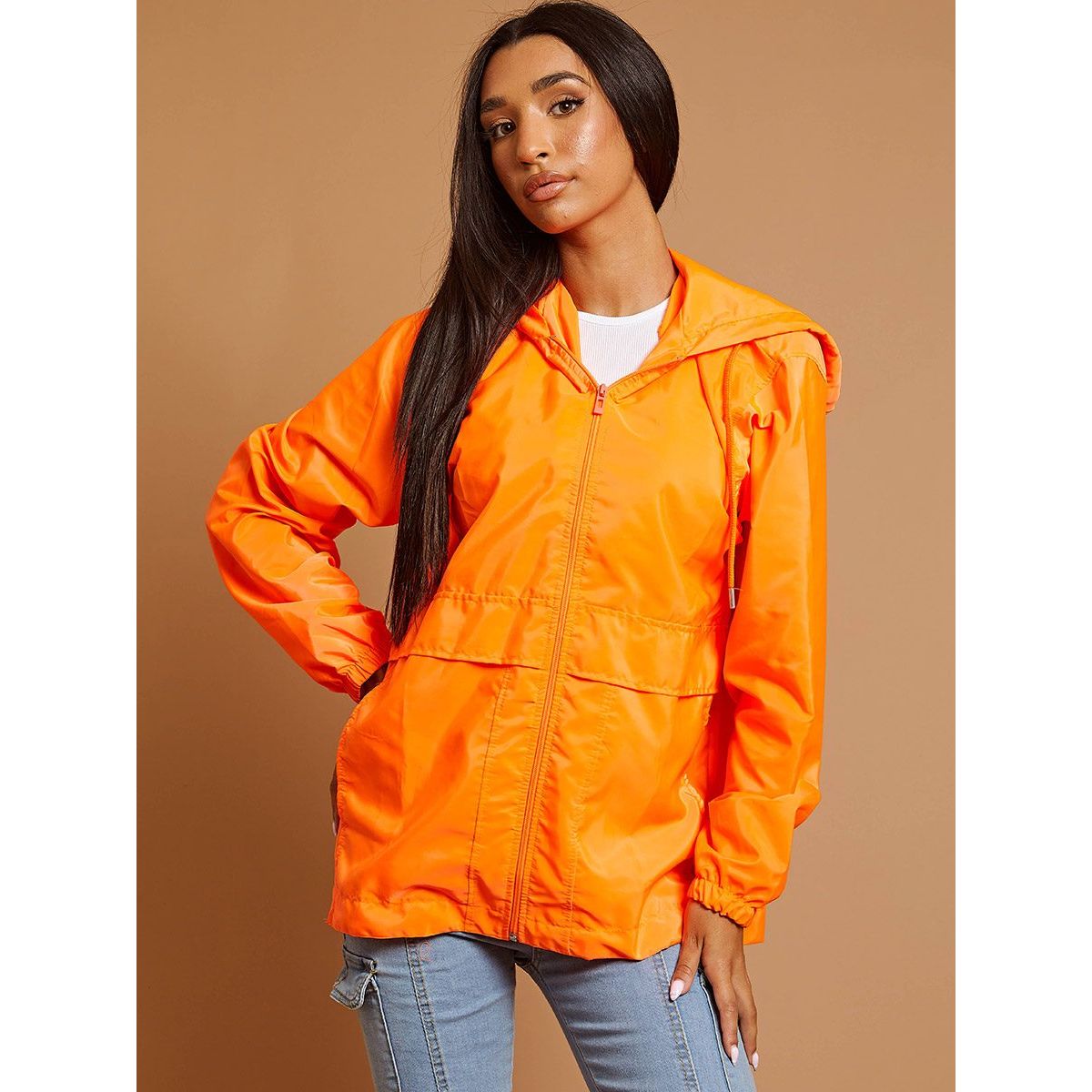 Oversized Hooded Festival Rain Jacket Go Wholesale