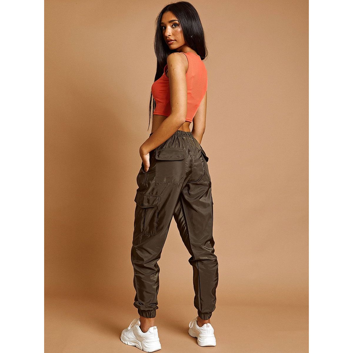 Shell cargo joggers top