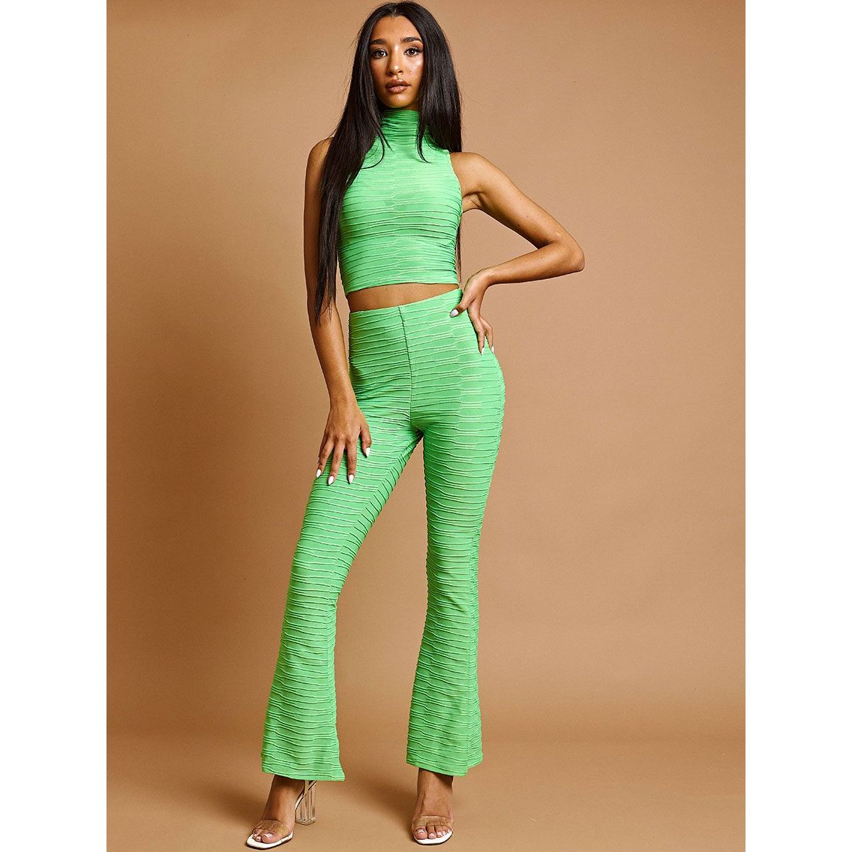 Trouser with crop top 2025