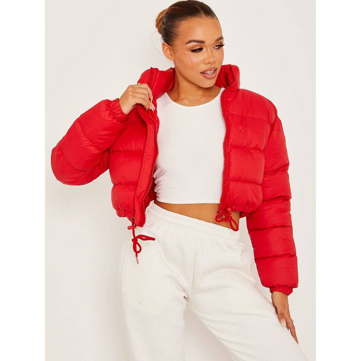 New Cropped Puffer Jacket Stone Go Wholesale