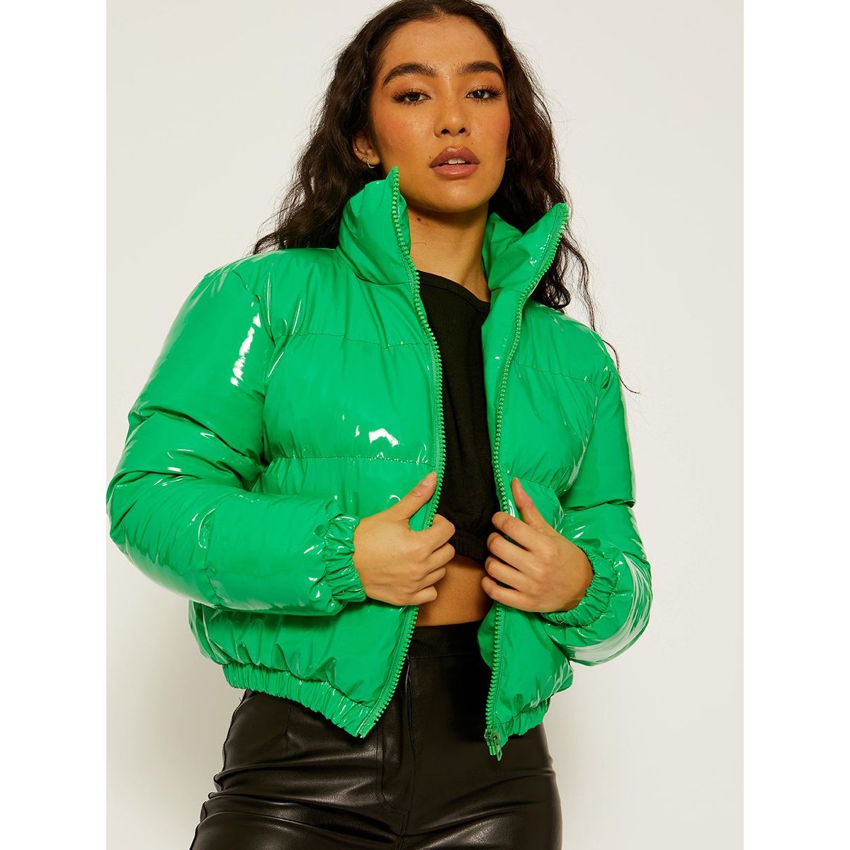 Pvc puffer coat 2025