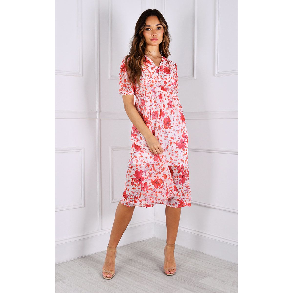 Floaty midi dress discount