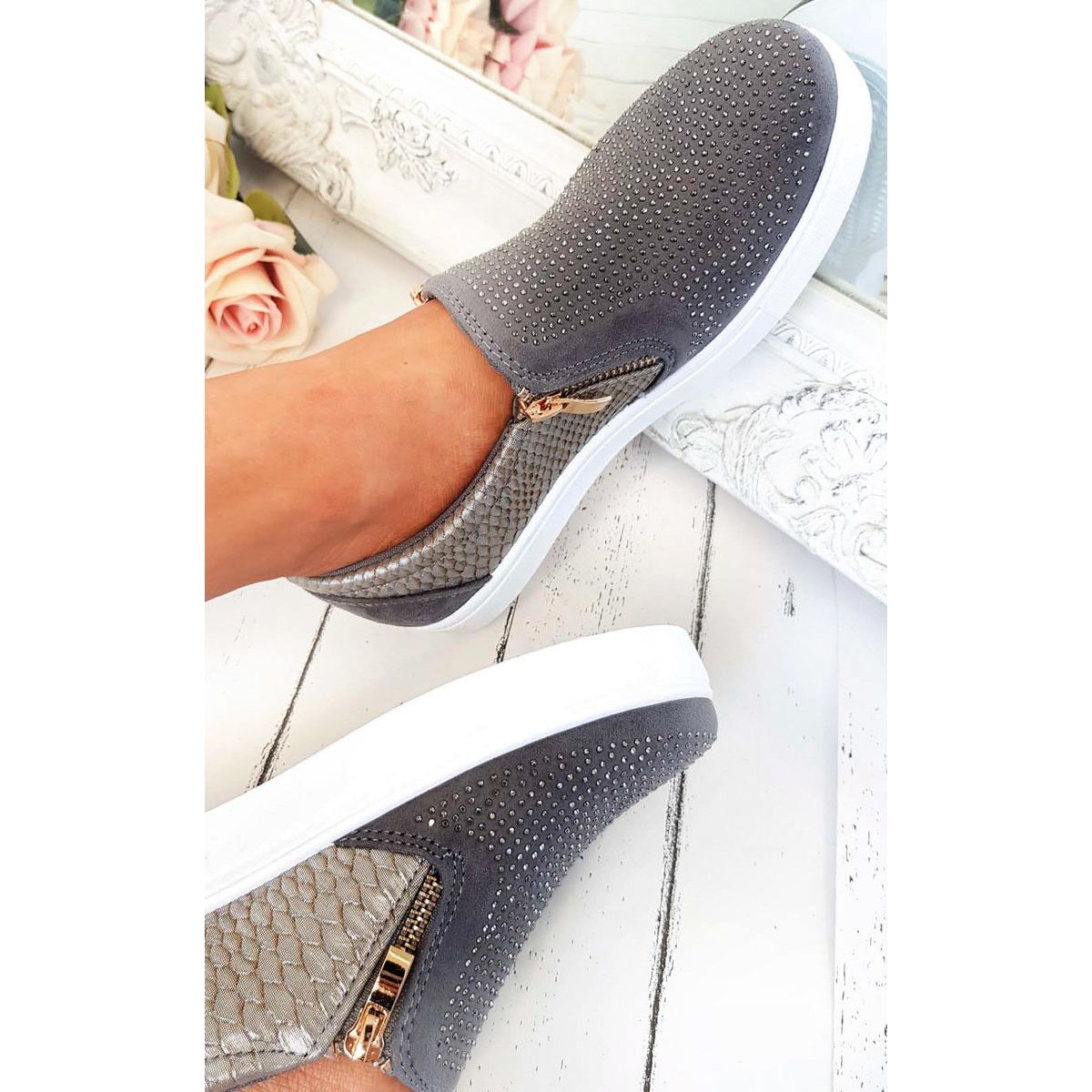 embellished trainers