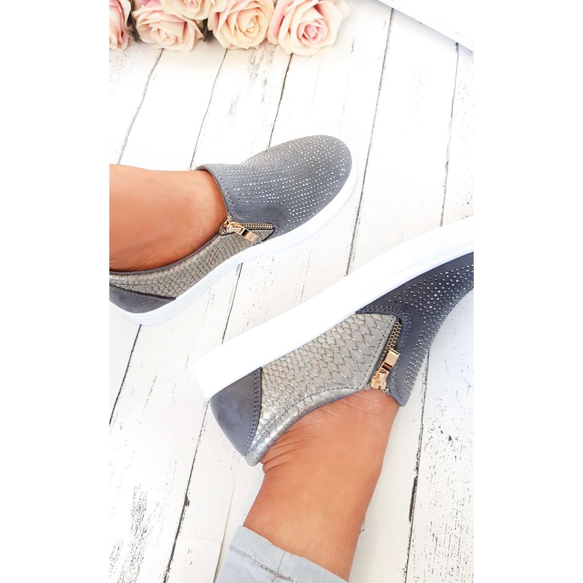embellished trainers