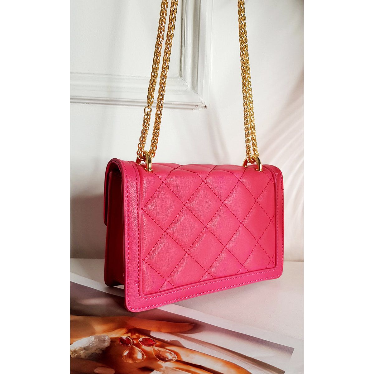 Leather Chain Strap Shoulder Bag Go Wholesale