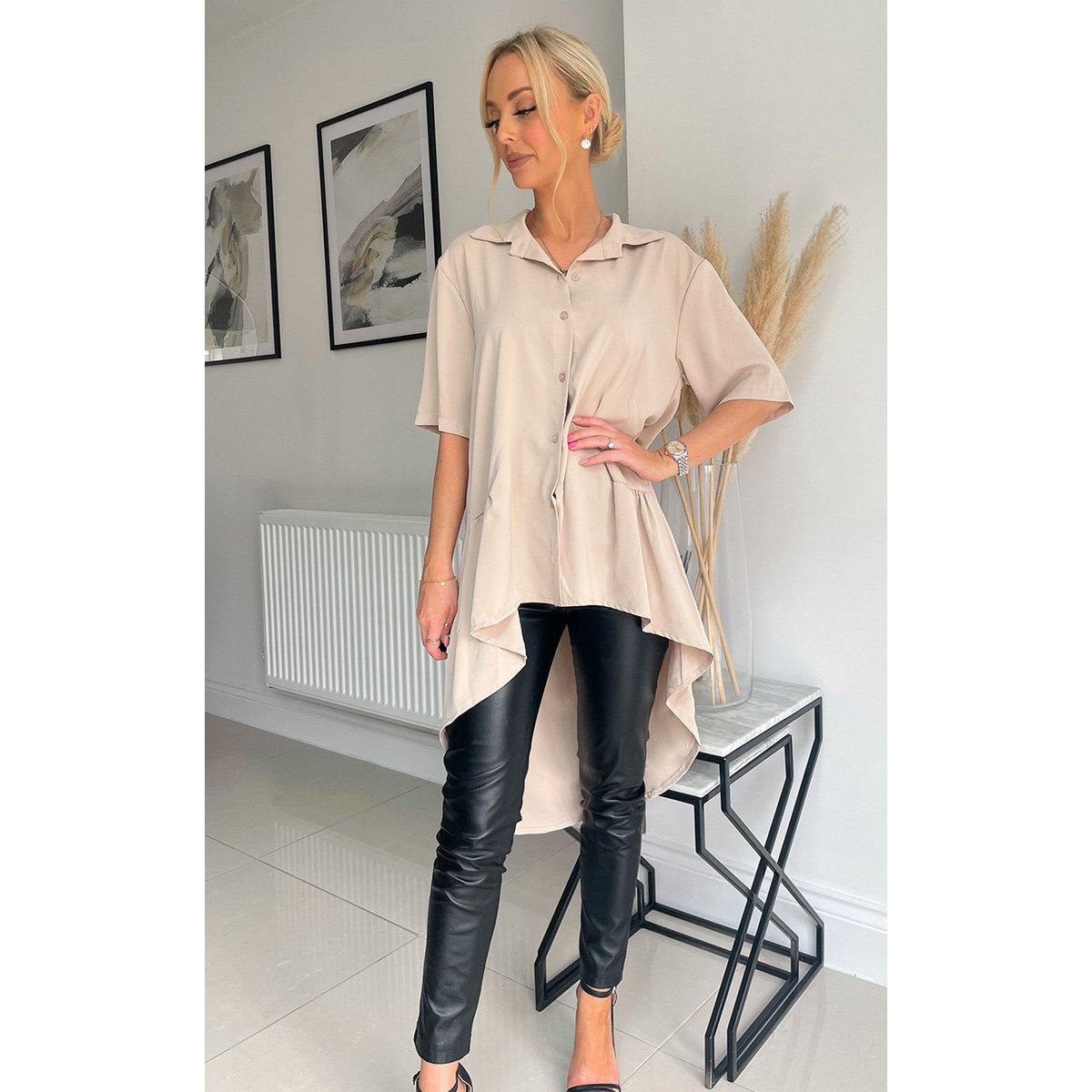 Low Button Down Blouse | Go Wholesale