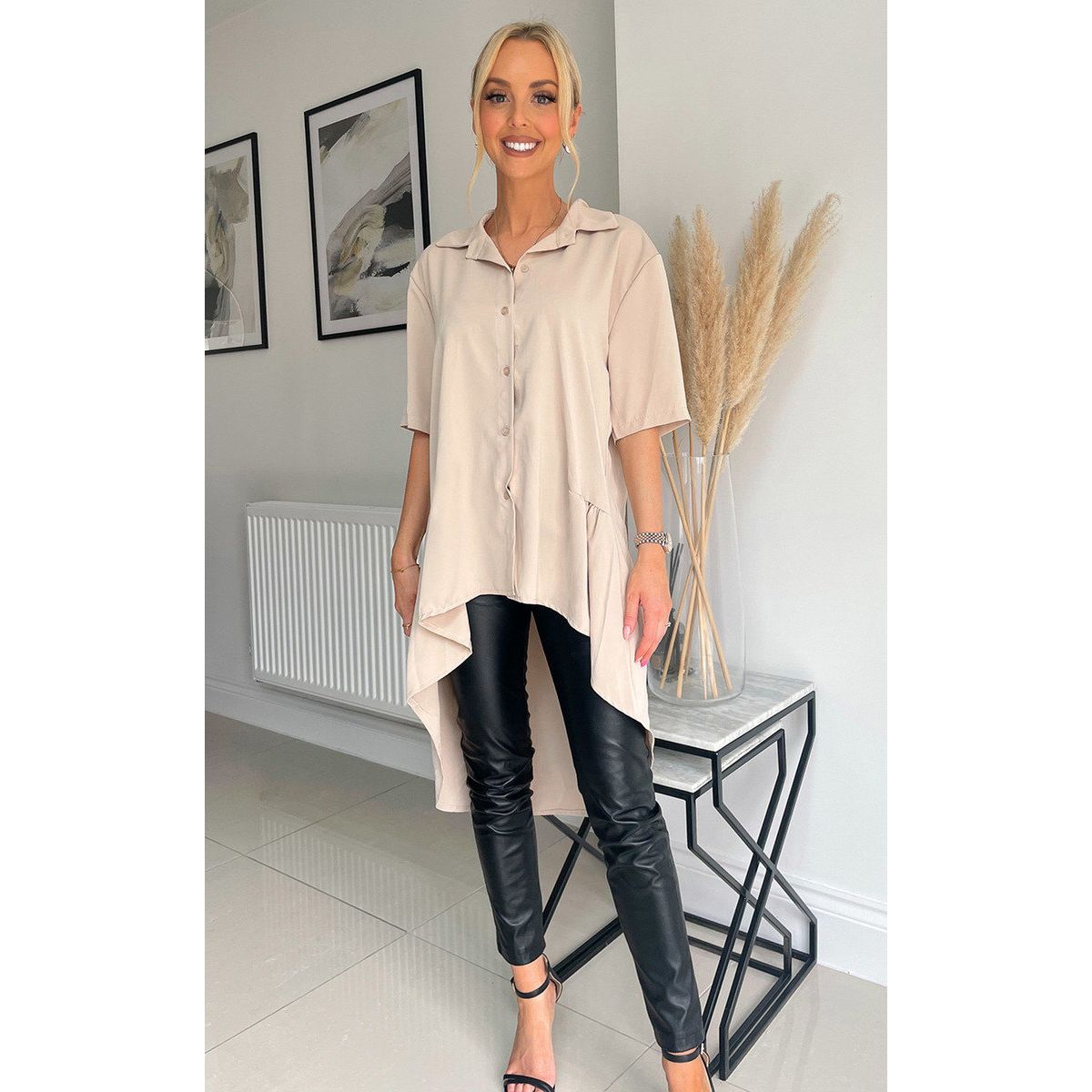 Low Button Down Blouse | Go Wholesale