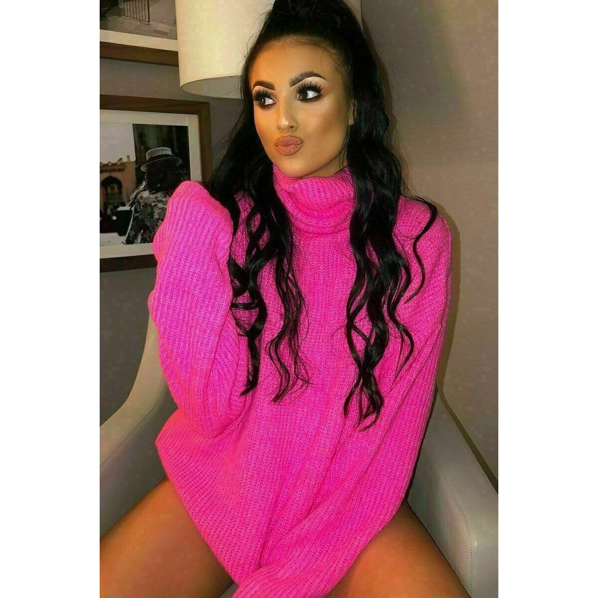 Neon oversized jumper clearance