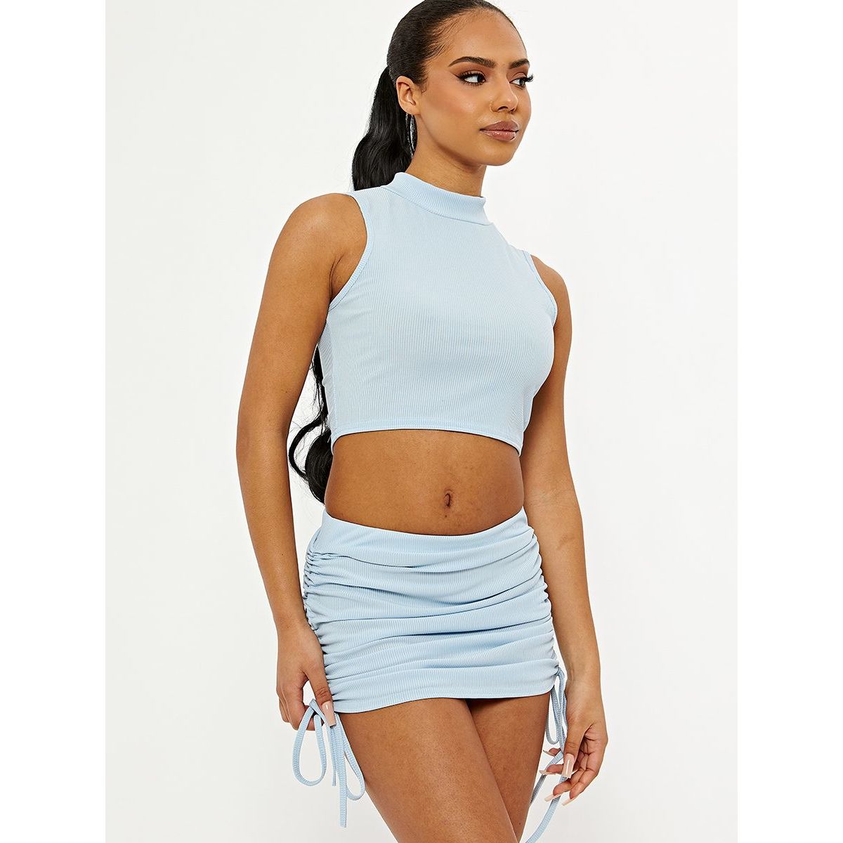 Ruched skirt co ord on sale