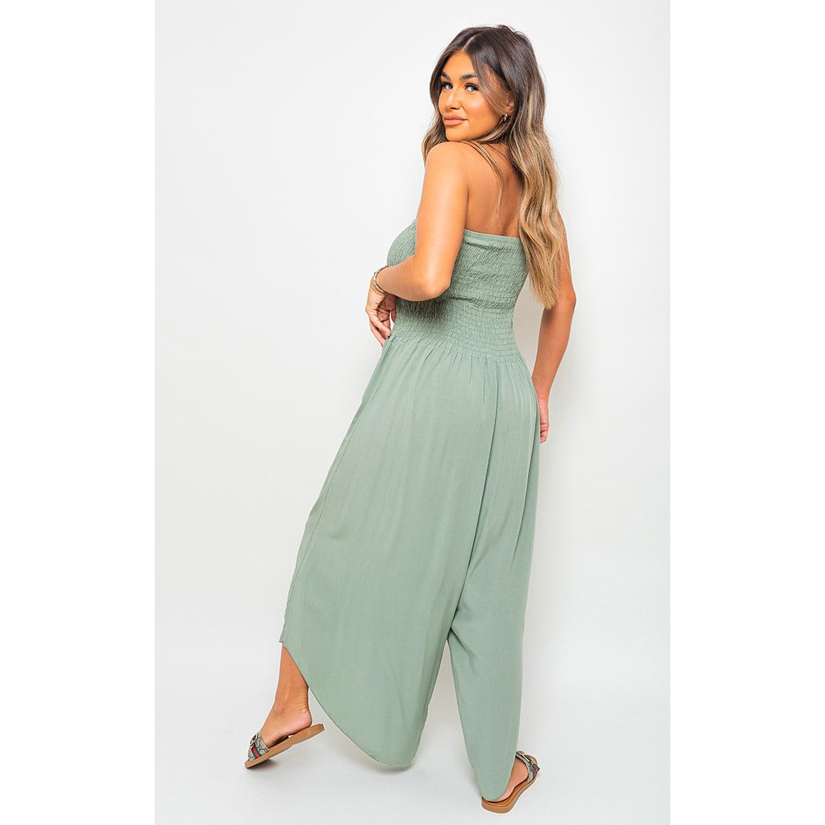 Strapless tube jumpsuit cheap