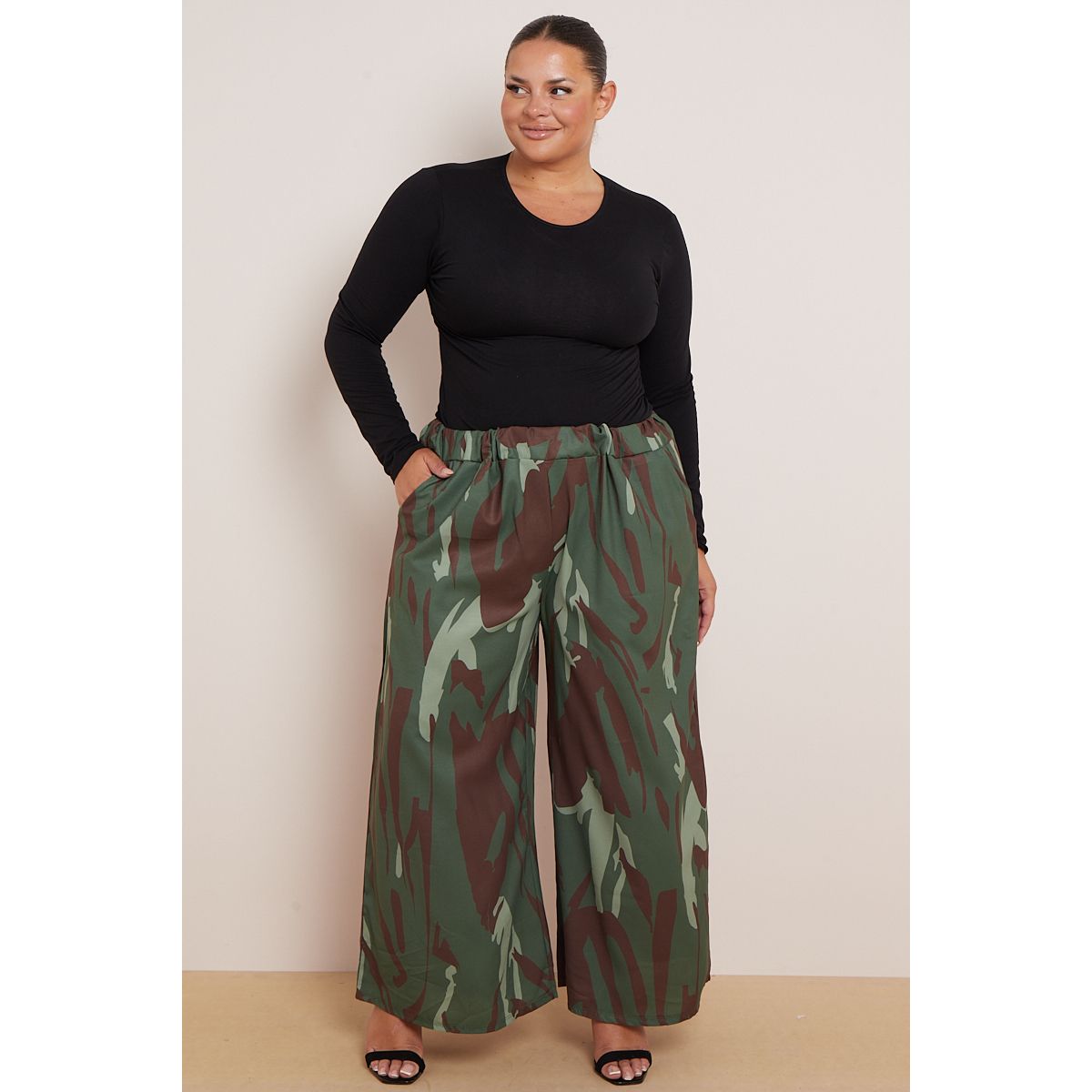 Plus size 2025 palazzo pants wholesale