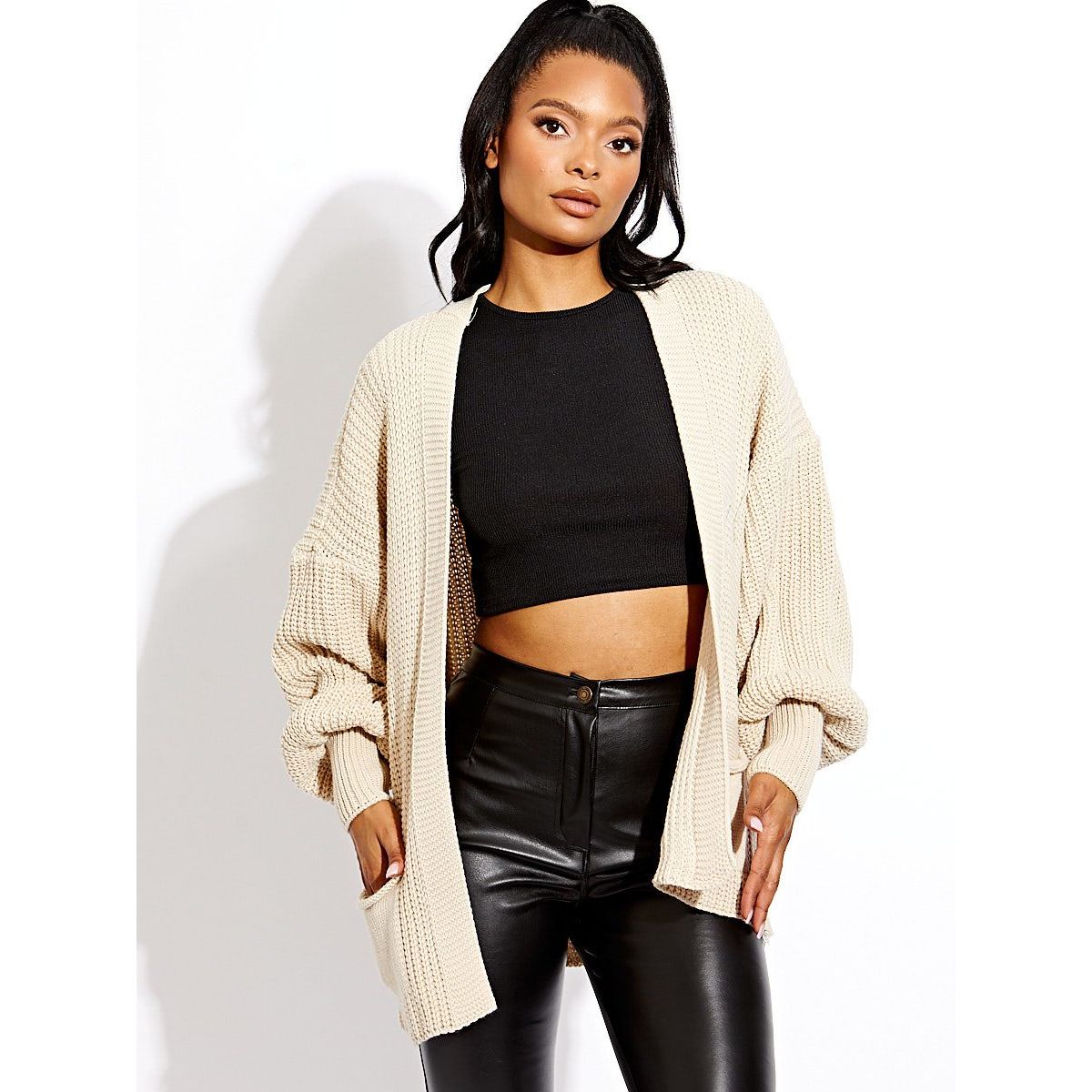 Waist length cardigan hot sale