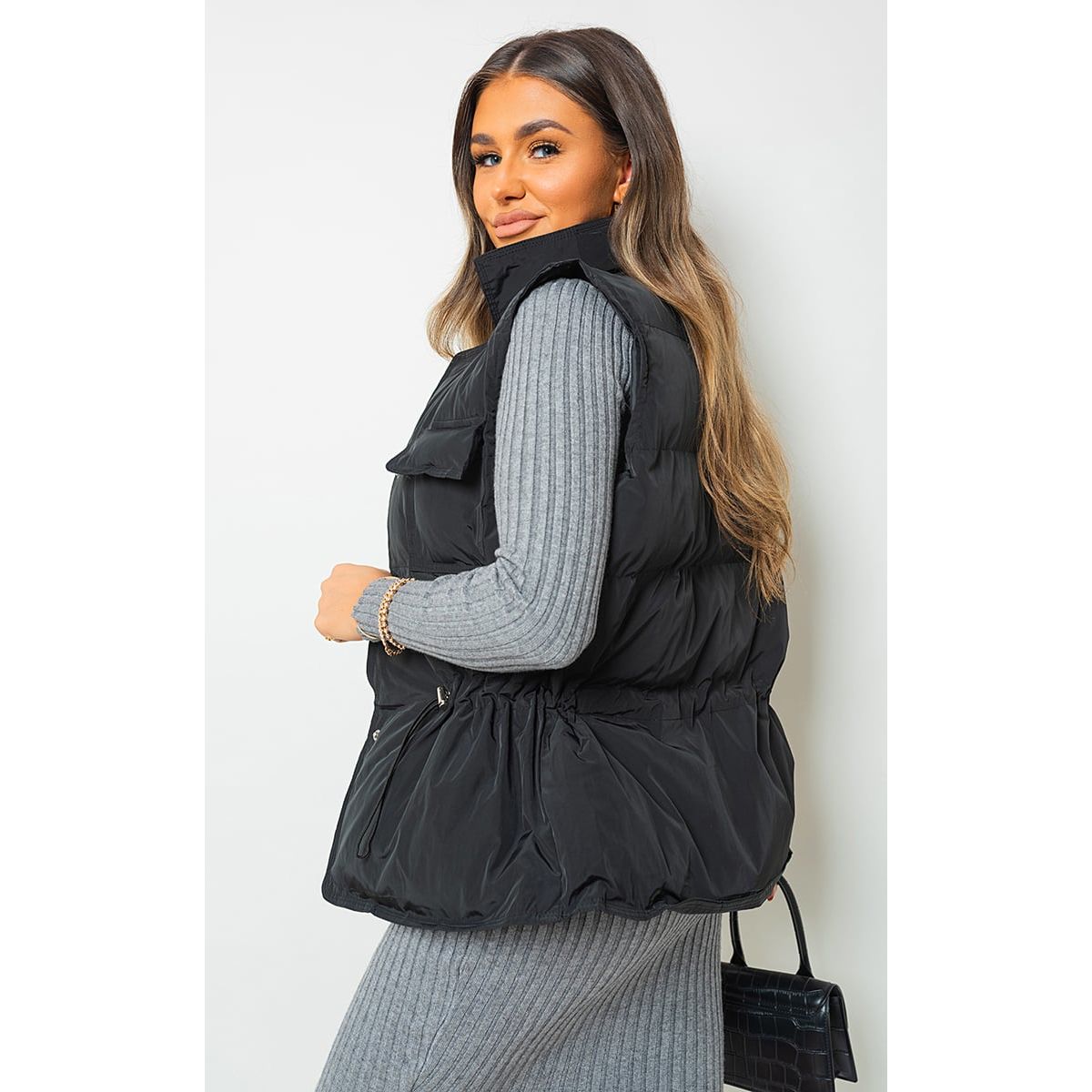 Puffer Drawstring Jacket Go Wholesale