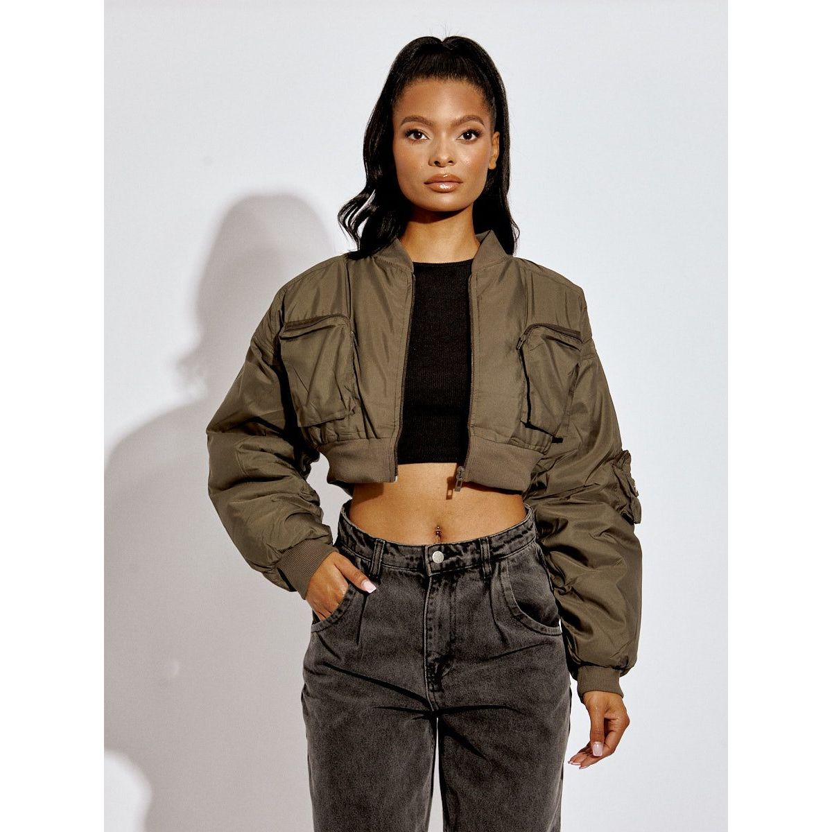 Utility online pocket jacket