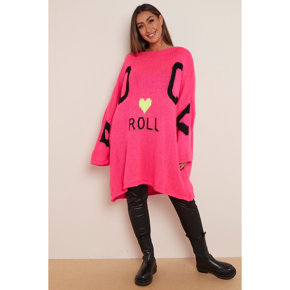 Plus size deals neon jumper