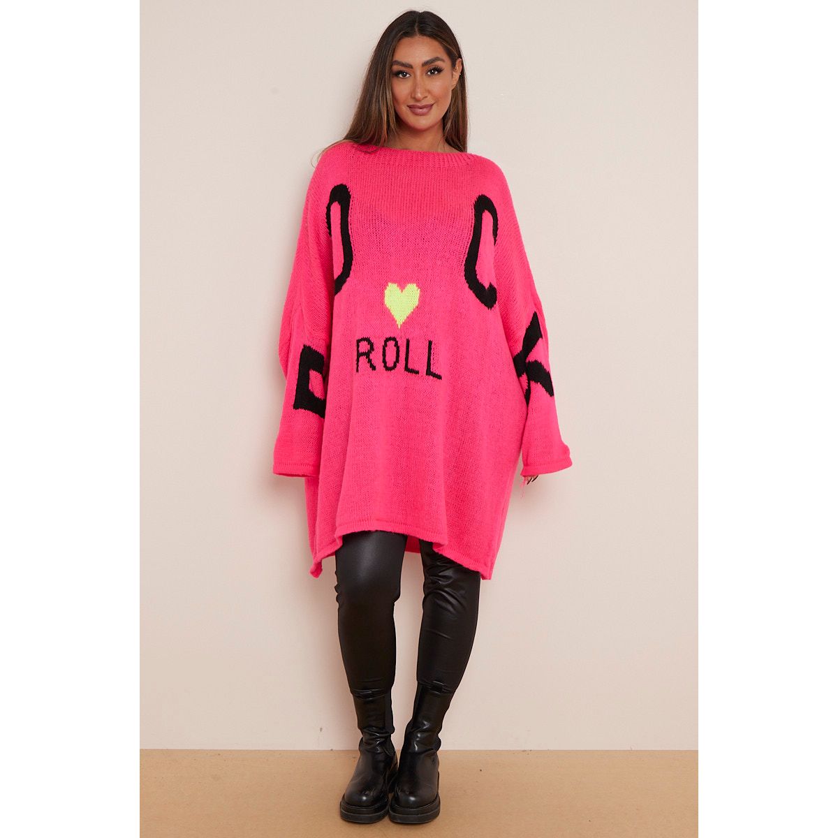 Plus size sales neon jumper