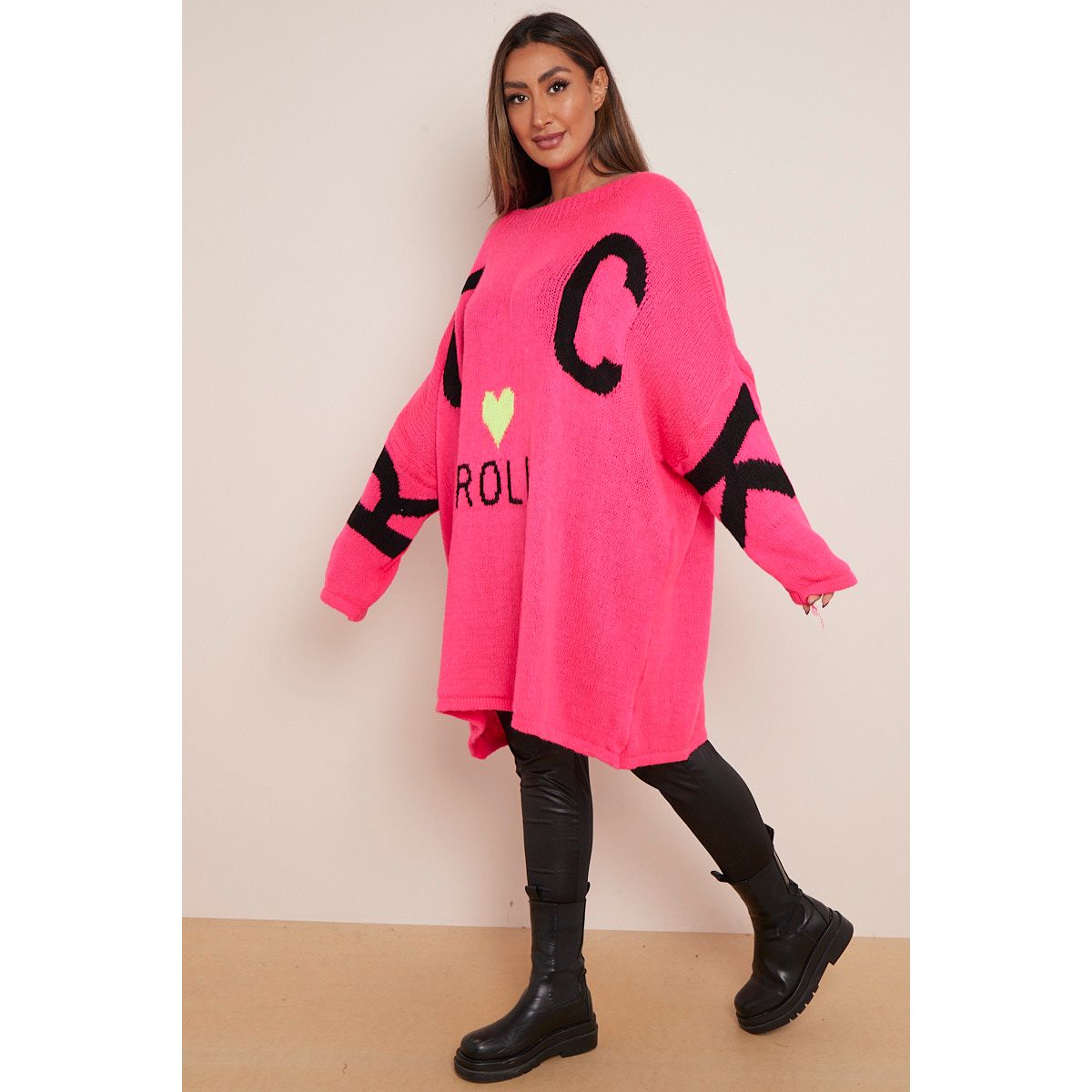 Pink cheap slogan jumper