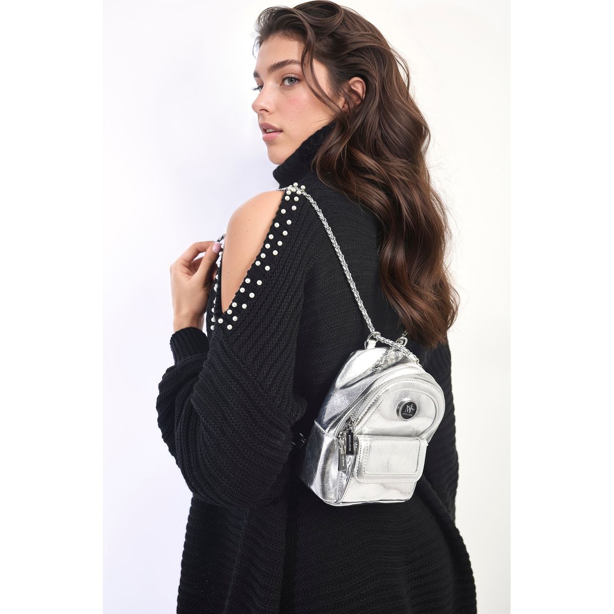 Chain mini discount backpack