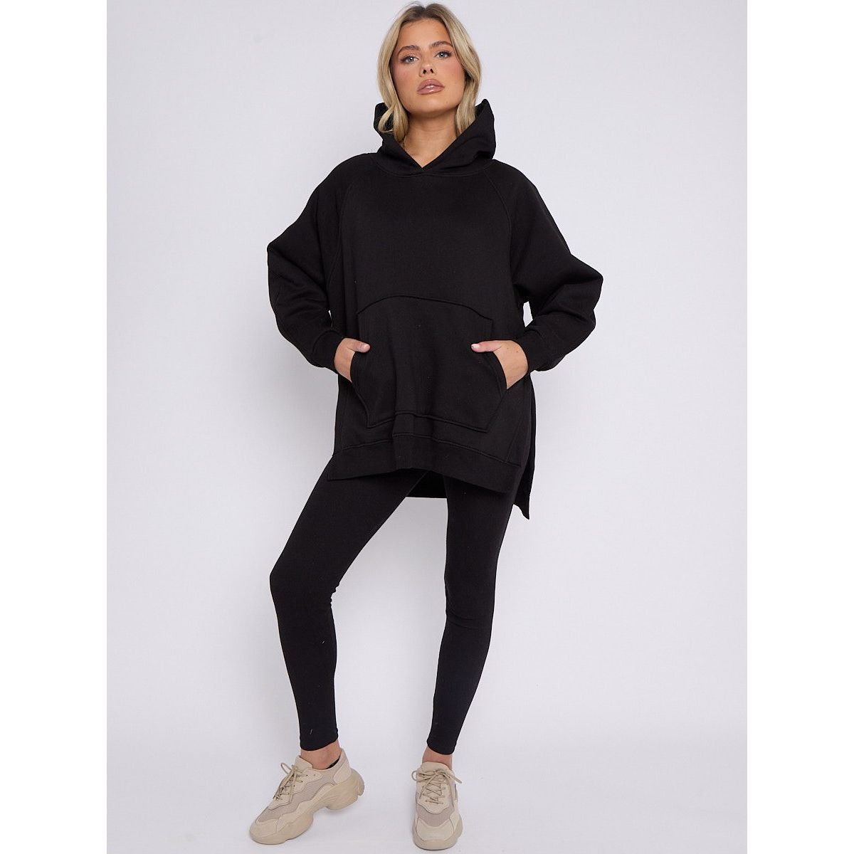 Hoodie dress with leggings outlet