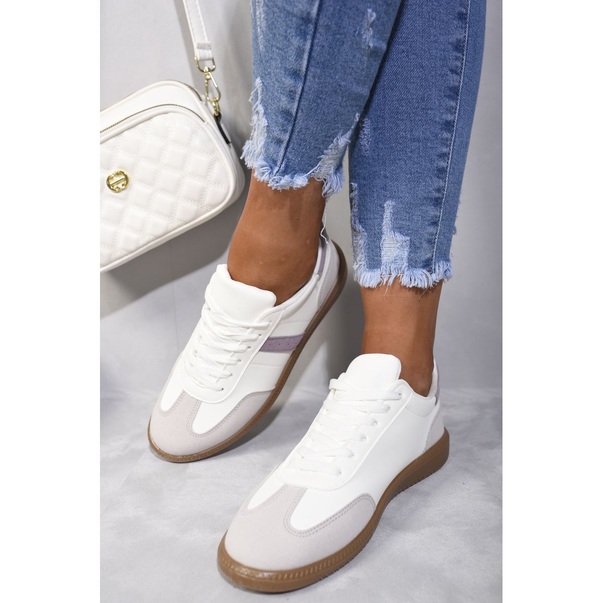 White gum sole trainers cheap