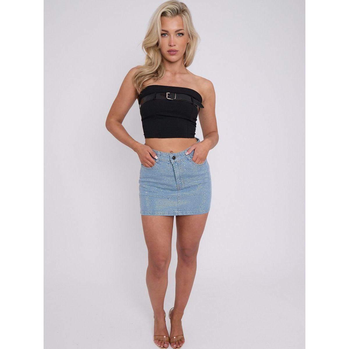 【Bellialeu】Overlock mini skirt OVERLOCK MINI SKIRT-BLACK - Bellialeu | 60% - Asian Fashion