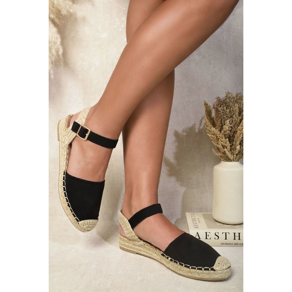 Toe Ankle Strap Espadrille Sandals Go Wholesale
