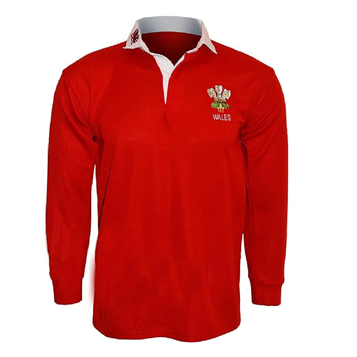 Men s Wales Rugby Long Sleeve Sports Jersey Wales Embroidered