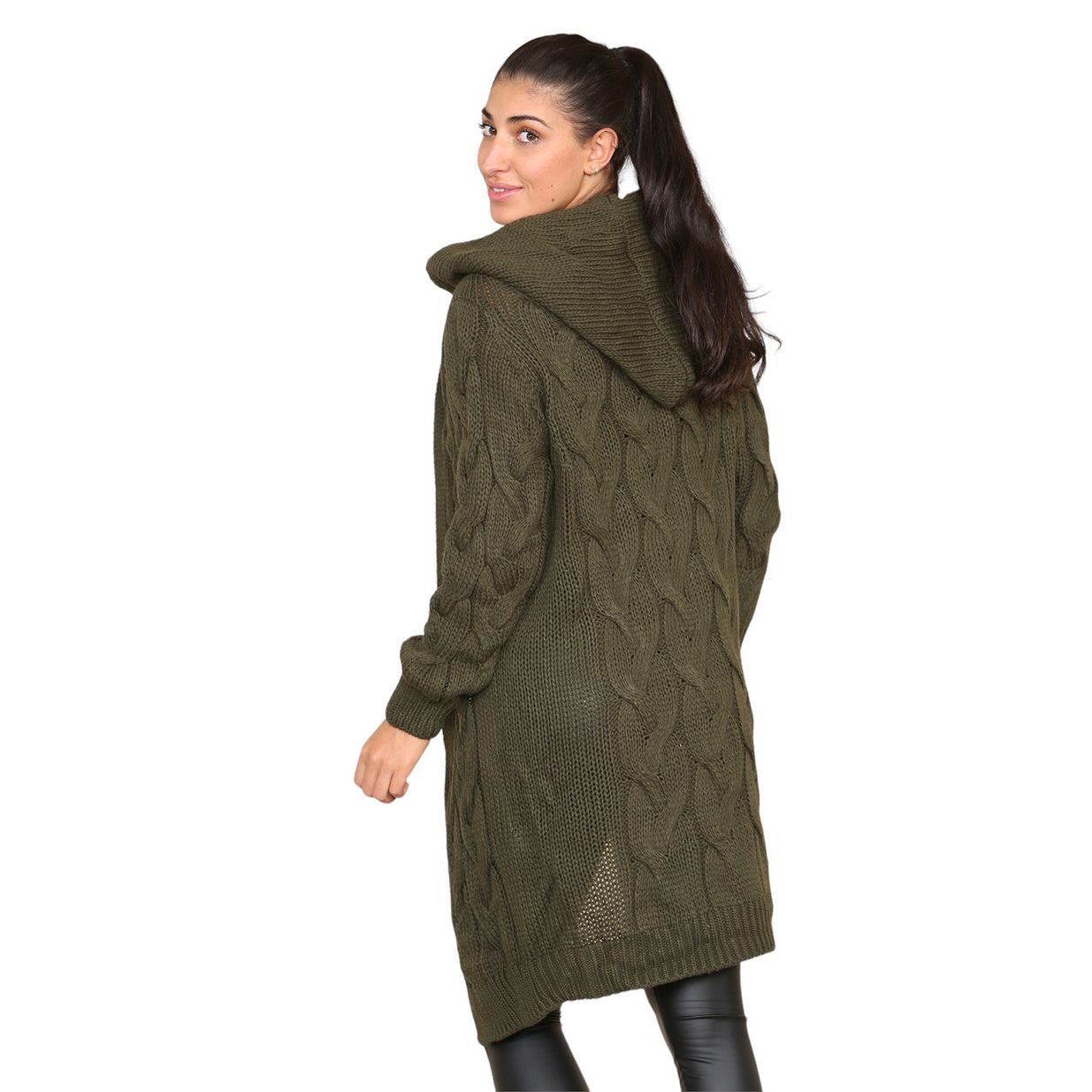 Cardigan sales hooded sweater