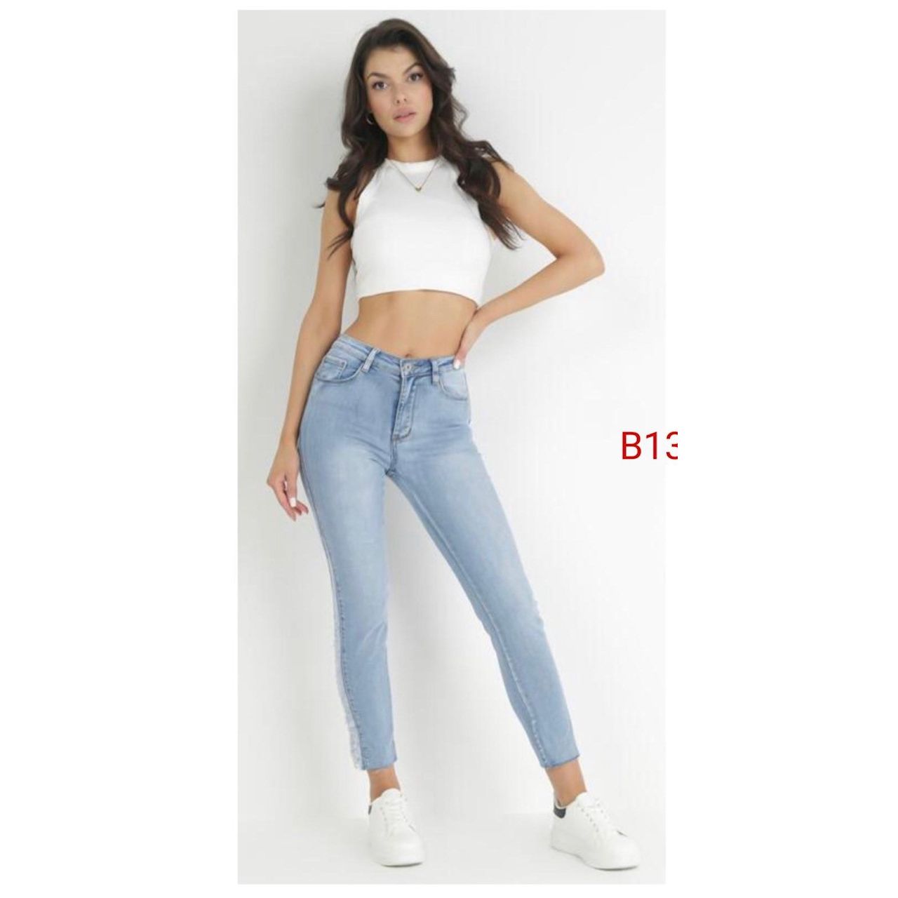 Ripped shop side jeans