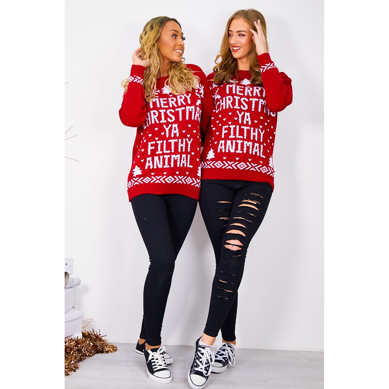 Merry xmas you filthy animal jumper shop