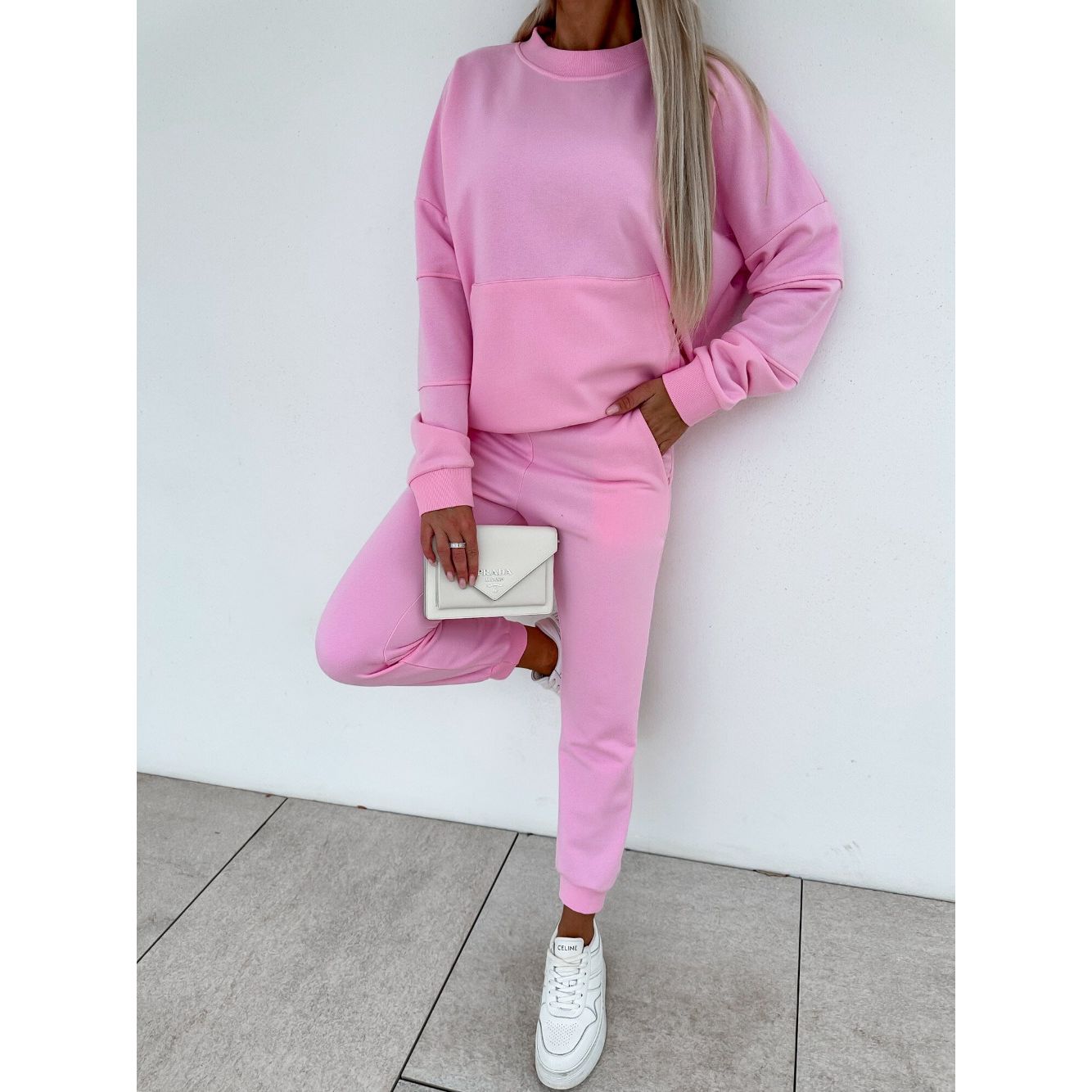 Drop Shoulder Sweatshirt And Jogger Set Go Wholesale
