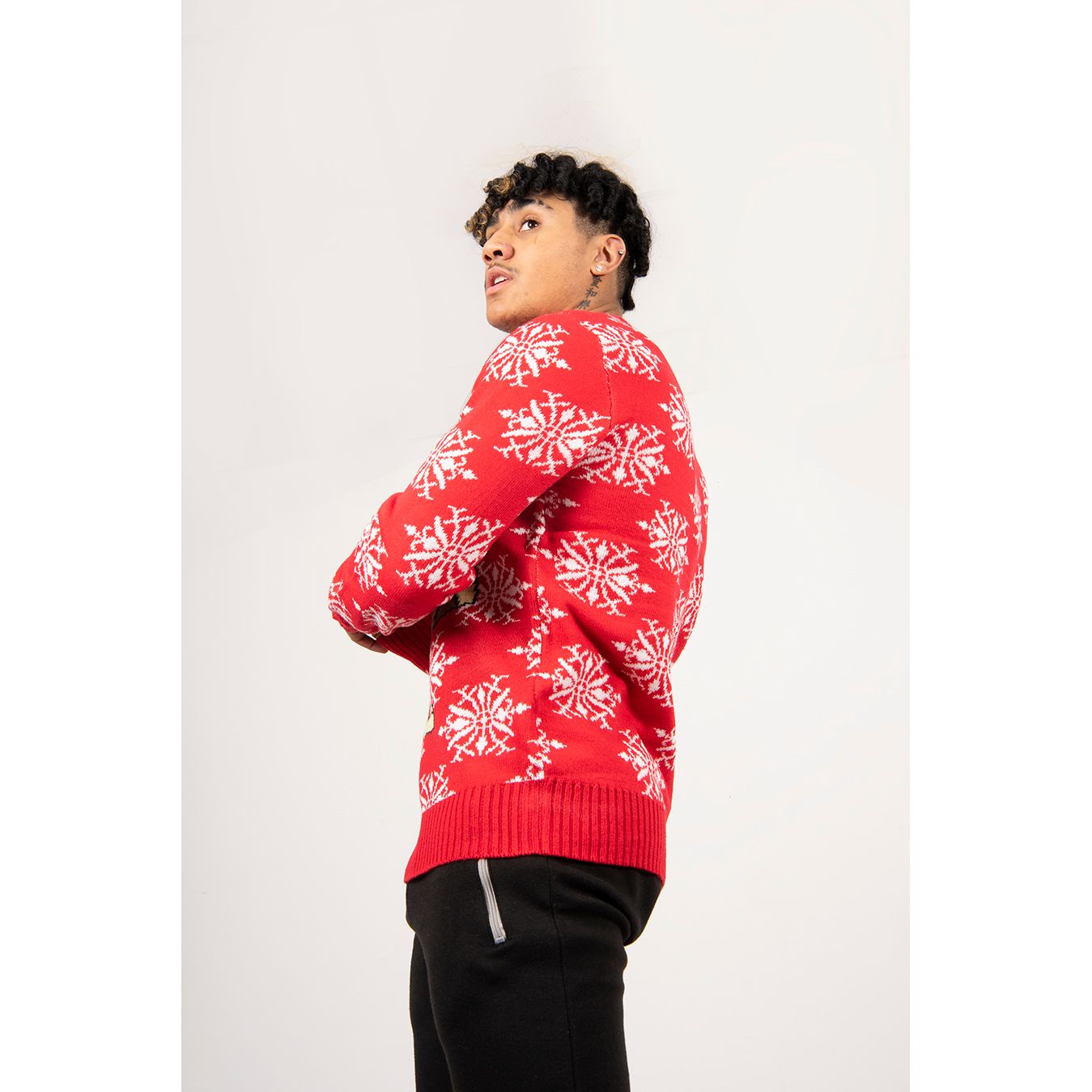 Red Turkey Slogan Christmas Jumper Go Wholesale