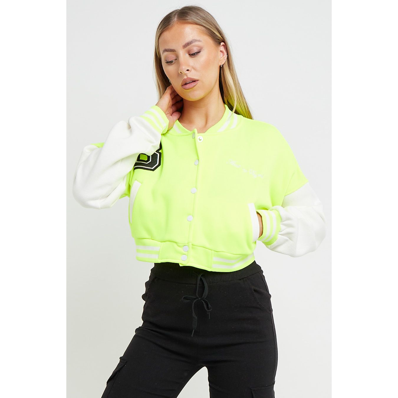 Neon hotsell cropped jacket