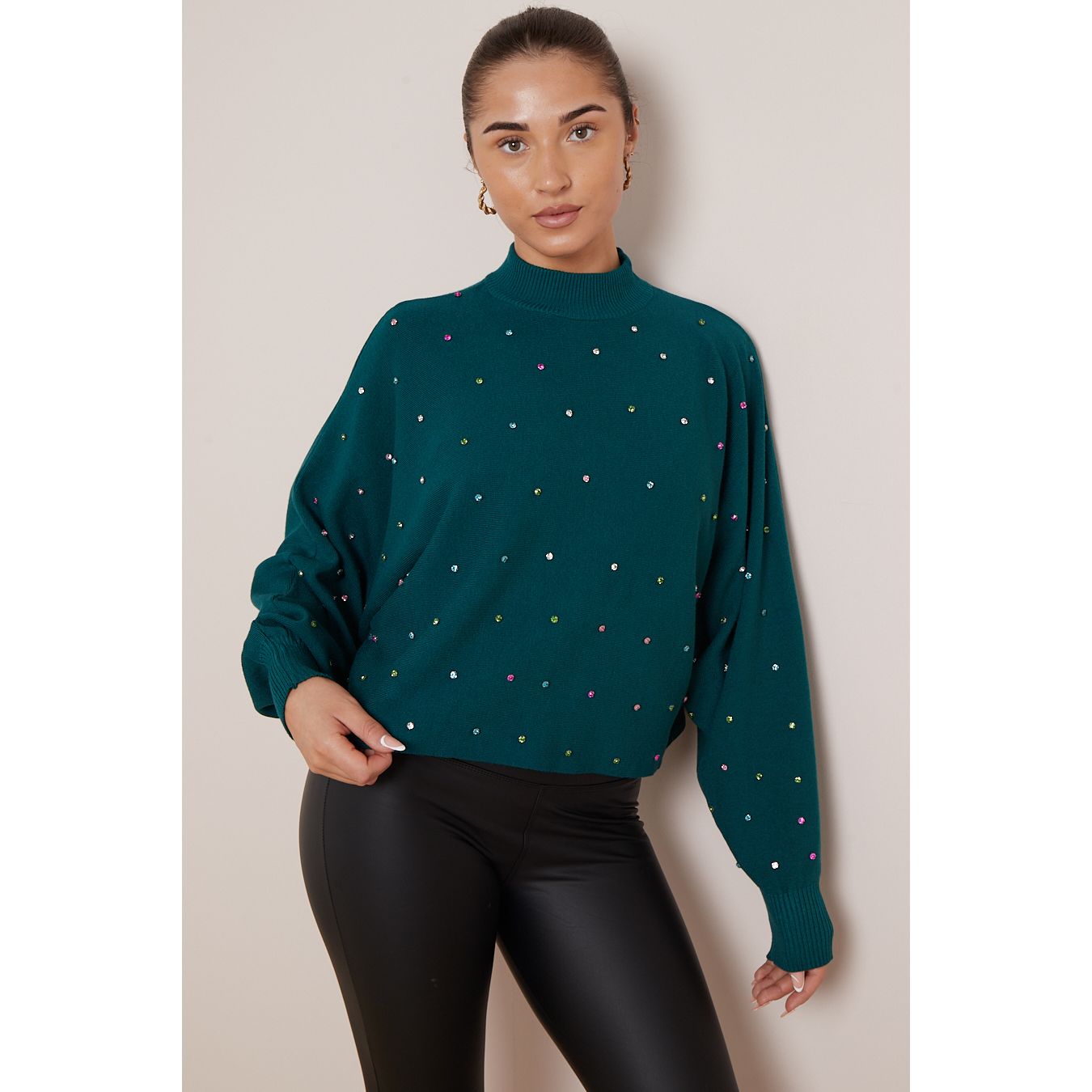 Green batwing jumper store