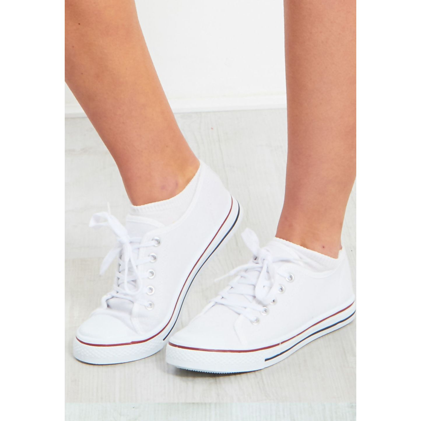 Wholesale white hot sale canvas sneakers