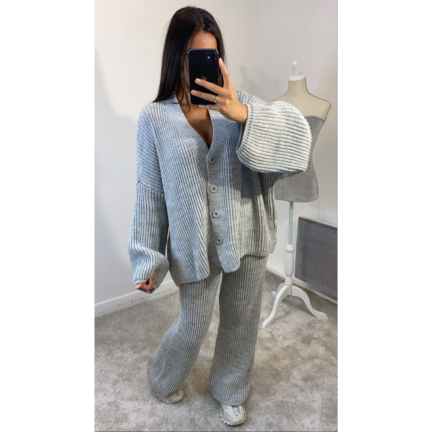 Oversized Ribbed Loungewear Set Go Wholesale