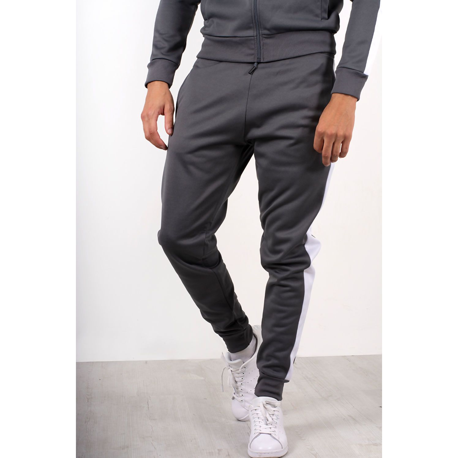 Grey skinny tracksuit deals