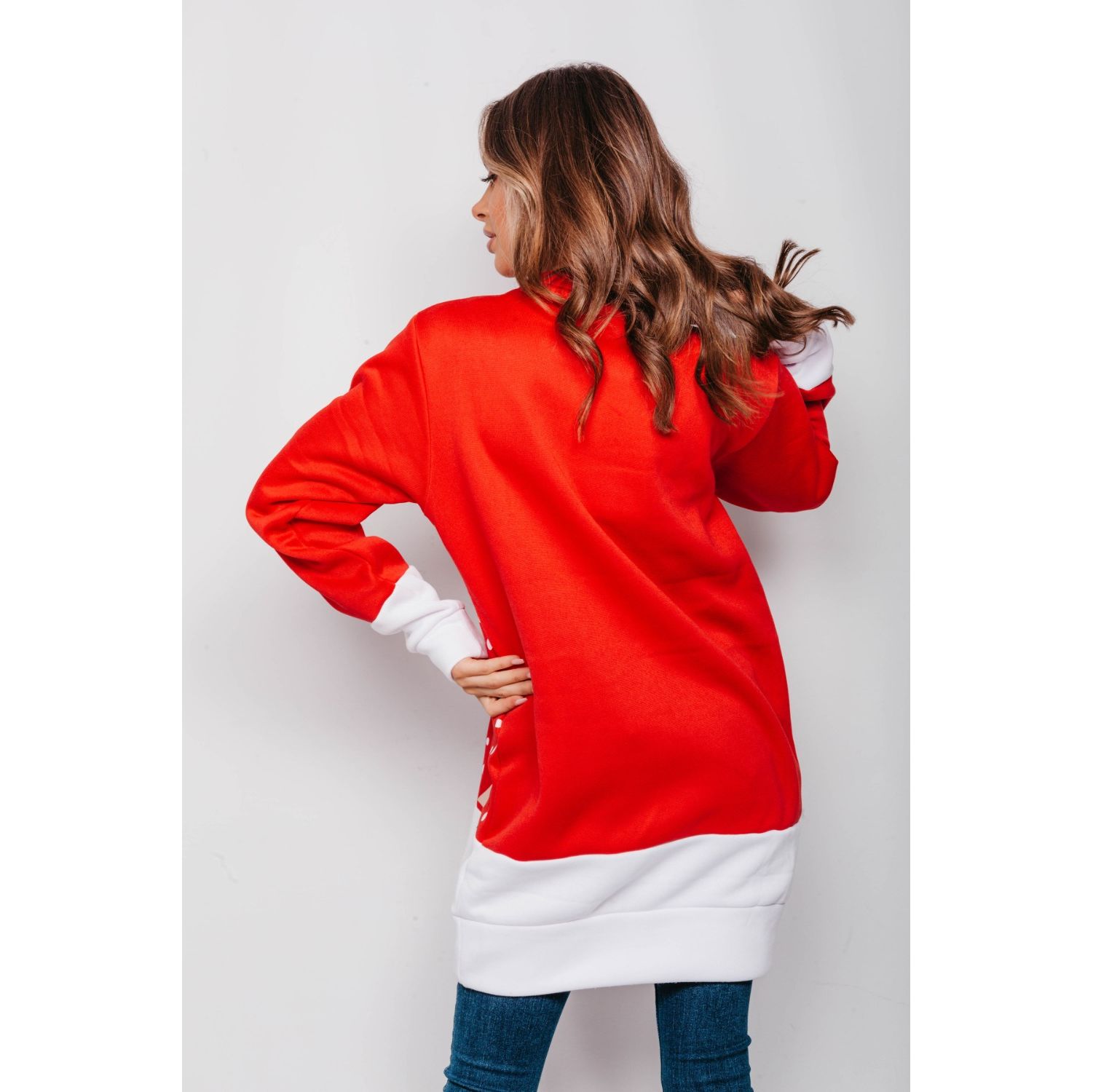 Red christmas on sale jumper dress