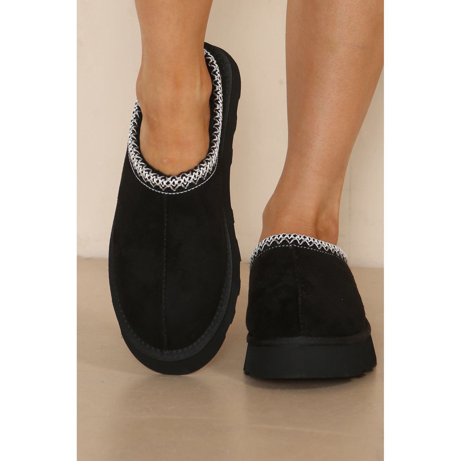 Faux suede slipper boots 2025