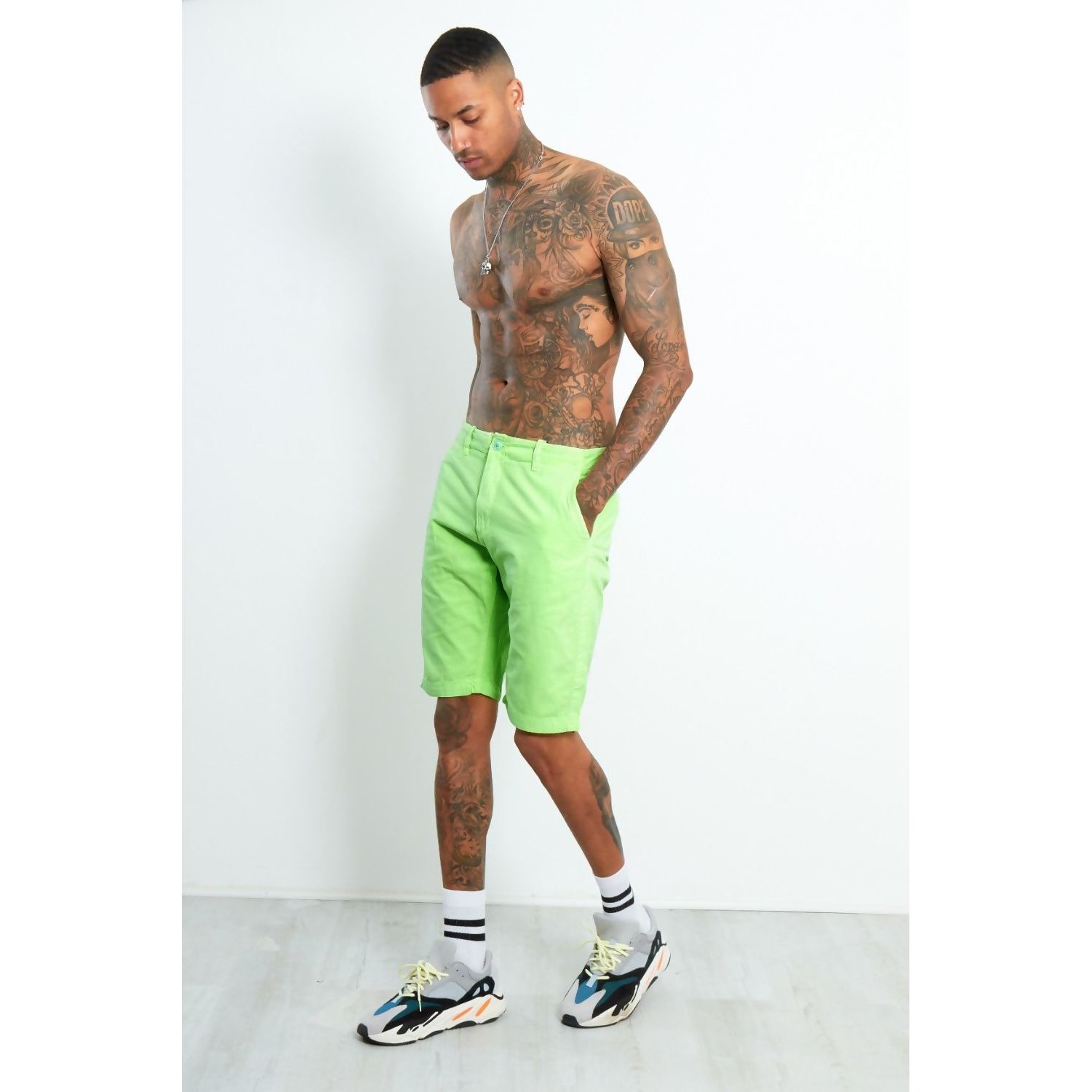 Neon green shorts for sale men